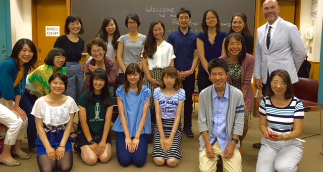Sean Grover at Meiji University, Tokyo Japan, July 17, 2015