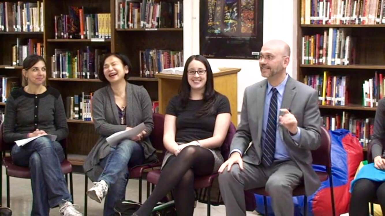 Sean Grover speaking at Lab High School, May 19 2015